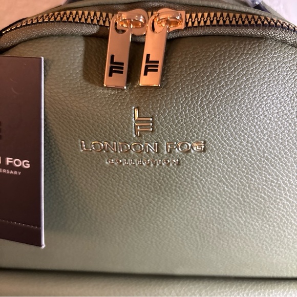 London Fog Sage Backpack with Gold Details - Picture 4 of 8